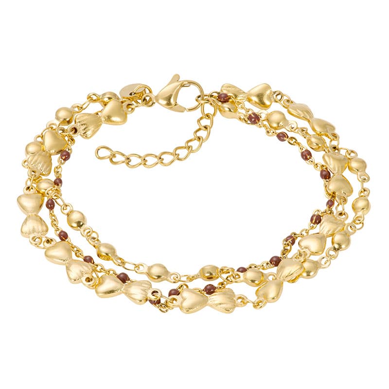 Bracelets Botswana (brown beads)