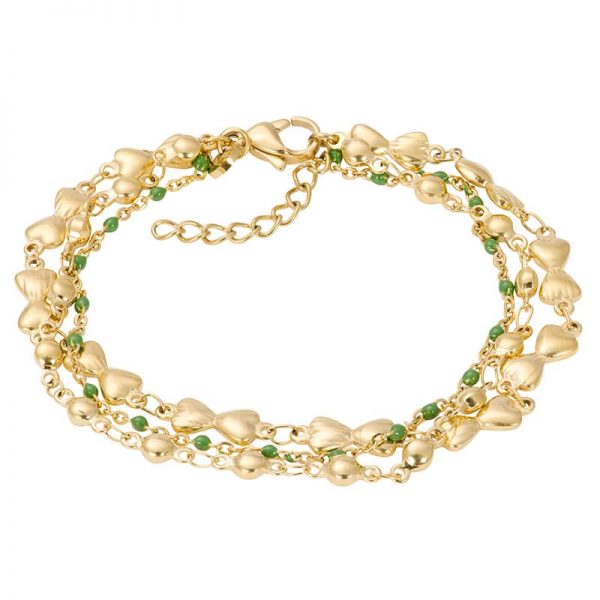 Bracelets Botswana (green beads)
