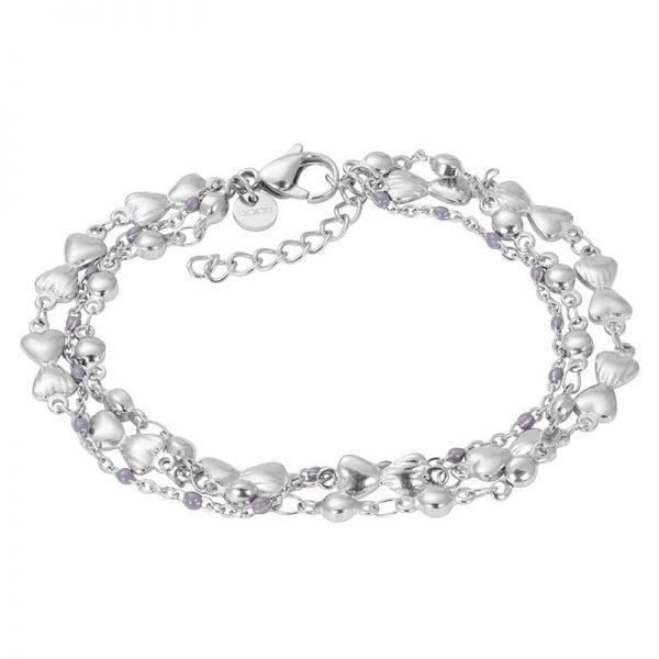 Bracelets Botswana (grey beads)