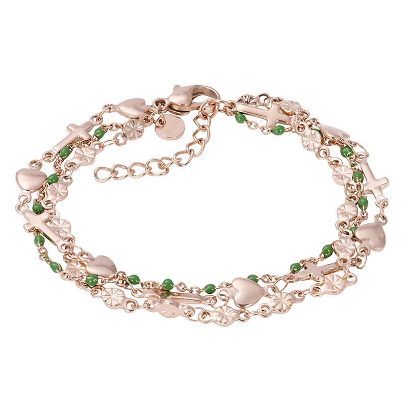 Bracelets Ghana (green beads)