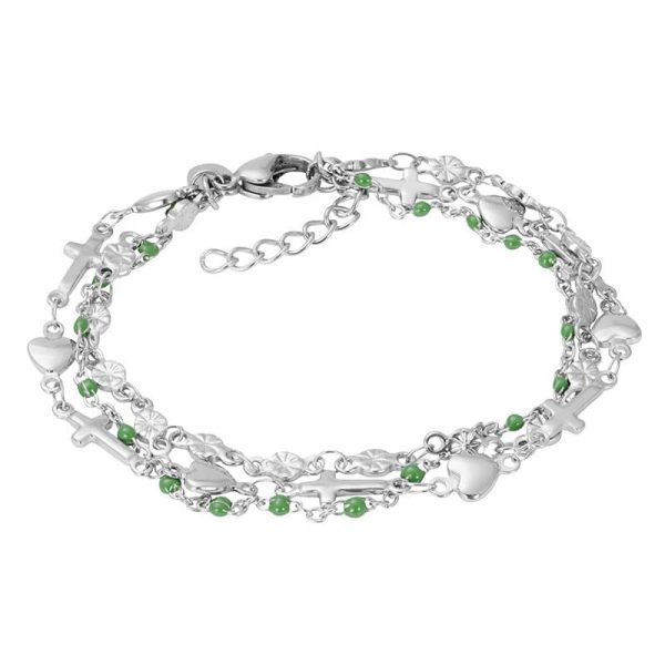 Bracelets Ghana (green beads)