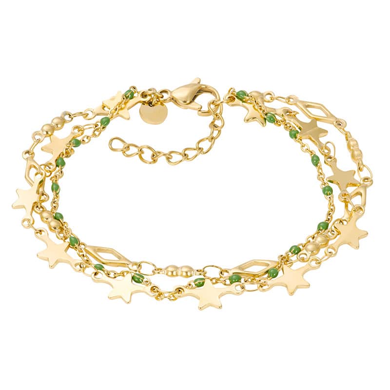 Bracelets Kenya (green beads)