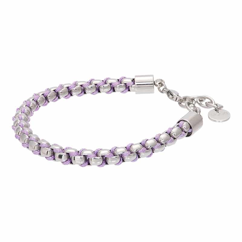 Ibiza purple armband zilver - iXXXi