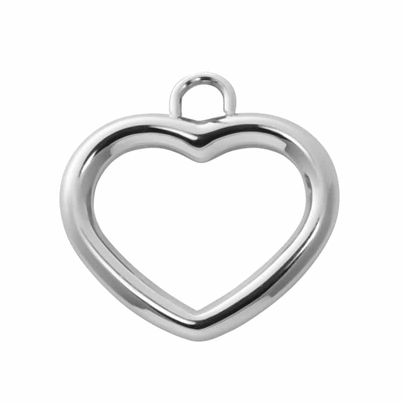 Open heart hanger zilver - iXXXi