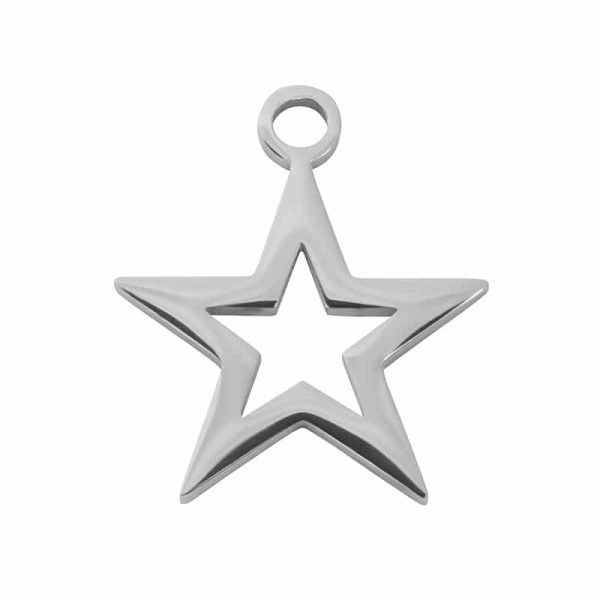 Open star hanger zilver - iXXXi