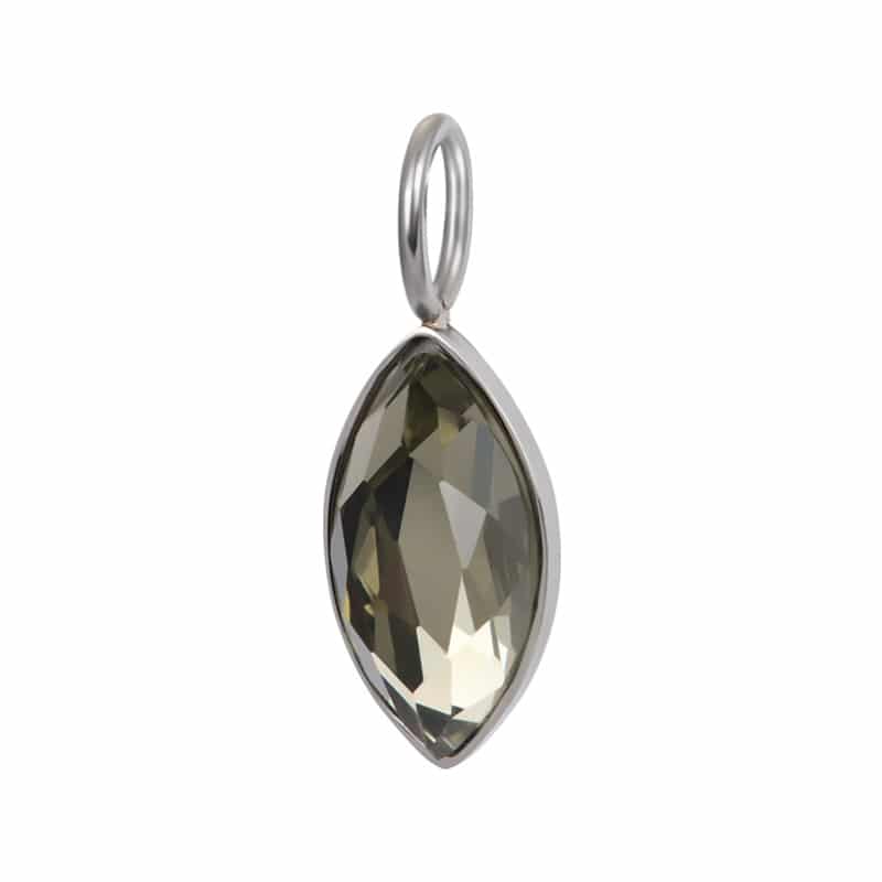 Zilverkleuige hanger diamant Crystal C43019-03 - iXXXi